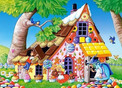 Puzzle 120 Układanka Domek JAŚ I MAŁGOSIA Babajaga Bajka 6+ Castorland