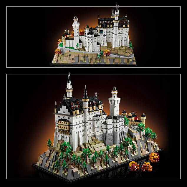 LEGO Architecture 21063 Zamek Neuschwanstein – Kolekcjonerski Model dla Dorosłych
