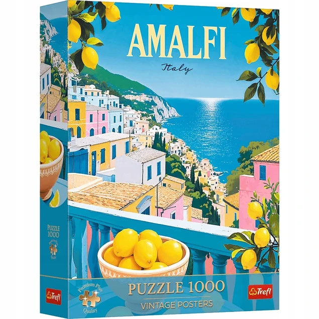 Trefl Puzzle Premium Plus Quality Vintage Poster 1000 el. Amalfi, Włochy
