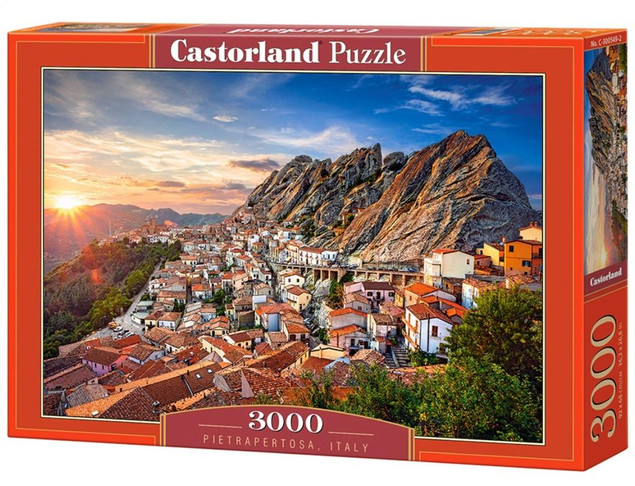 Puzzle 3000 Układanka Krajobraz Widok Góry Włochy Pietrapertosa 9+ Castor