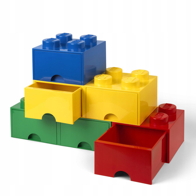 LEGO Pojemnik na Klocki z Szufladami 4x2 Zielony 40061734