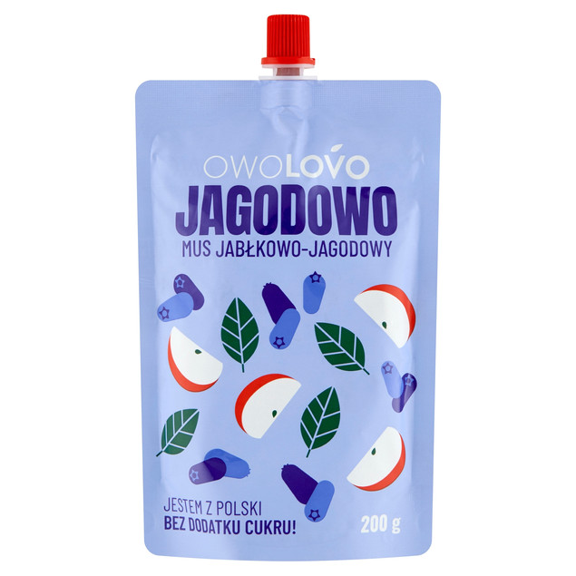 Mus Jabłkowo-Jagodowy OwoLowo 200g