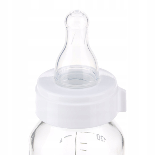 Canpol babies Butelka Szklana 240 ml Zielona z Smoczkiem 12m+