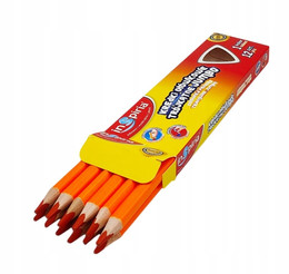 Kredki trójkątne ołówkowe Jumbo Inspiria 12 sztuk