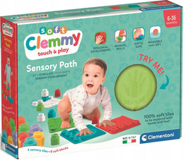 Ścieżka Mata Sensoryczna Soft Klocki Miękkie Clemmy 6M+ Clementoni