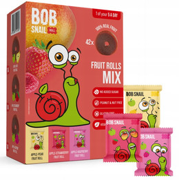 Rollsy Owocowe Bob Snail 42 szt. Mix Smaków