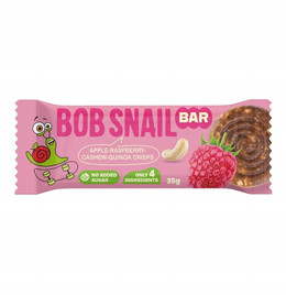 Batonik bez cukru Bob Snail jabłkowo-malinowy 35g
