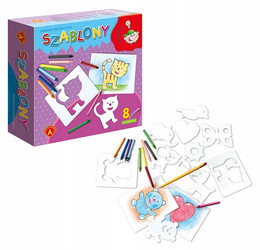 Szablony Zabawka Edukacyjna Dla Dziewczynek 8 Wzorów 4+ Alexander 0578