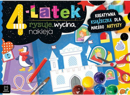 4-latek rysuje, wycina, nakleja