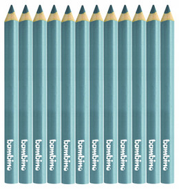 Kredki Trójkątne Grube op. 12 szt. Srebrne Bambino