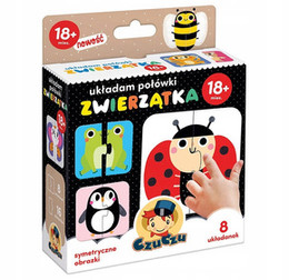 Puzzle Układam połówki Zwierzęta Bright Junior Media