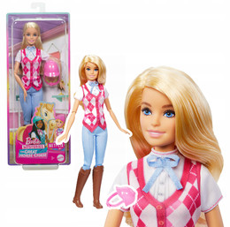 BARBIE Malibu DŻOKEJKA w Stroju Jeździeckim z Hełmem