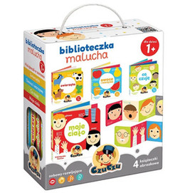 Biblioteczka Malucha 4 książeczki harmonijki 1+ CzuCzu
