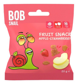 Bob Snail Żelki Owocowe Jabłko i Truskawka 20g