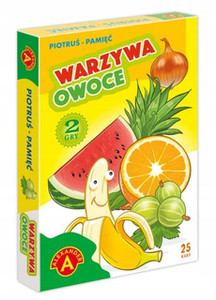 Karty Piotruś i Pamięć Warzywa i Owoce - Alexander