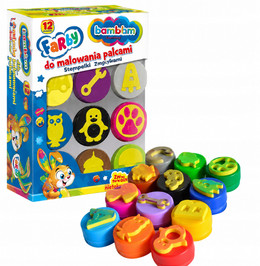 Farby do malowania palcami Bambino 12 szt. 15 ml