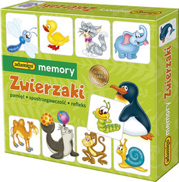 Memory Zwierzaki - Gra Pamięciowa dla Dzieci Adamigo