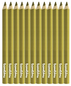 Kredki Trójkątne Grube op. 12 szt. Złote Bambino