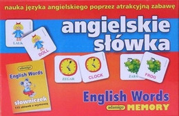 Memory Angielskie Słówka - Gra Pamięciowa dla Dzieci 3+ Adamigo