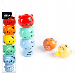 KIDEA Flamastry Mazaki KOTKI 5 Kolorów w Kształcie Kotów