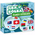 Gra Planszowa KANGUR Gra w Kółka Flagi i Stolice - Edukacja i Zabawa