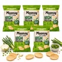 Moonsy Chipsy z soczewicy smak zielona cebulka 60 g