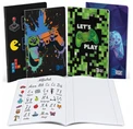 Zestaw 4 zeszytów A4 w trzy linie (kolorowe) 32 kartki ST.RIGHT GAME ZONE (70g)