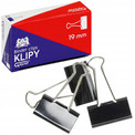 Klipy Do Papieru 19mm Czarne 12 szt Grand