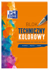 Blok techniczny kolorowy A4 10 kartek Oxford dla dzieci