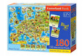 Puzzle 180 el. Mapa Europy edukacyjne – Castorland