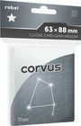 KOSZULKI NA KARTY REBEL 63x88 mm CLASSIC CARD GAME MEDIUM CORVUS 100 sztuk