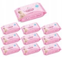 BOCIOLAND Delikatne Chusteczki Nawilżane Dla Dzieci 99% Wody 60szt. x10
