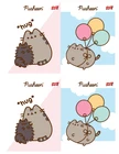 Zestaw 4 zeszytów A5 w trzy linie (kolorowa) 32 kartki UNIPAP Pusheen