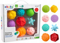 Piłeczki sensoryczne zestaw 8 sztuk 6m+