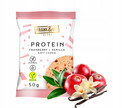 FRANK&OLI Ciastko Proteinowe ŻURAWINA WANILIA Wegan 50g