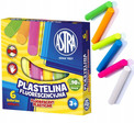 Plastelina Szkolna Fluorescencyjna 6 Kolorów 3+ Astra