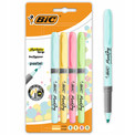 BIC Highlighter GRIP – zestaw 4 zakreślaczy pastelowych