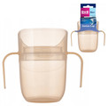 LOVI Kubek TRENINGOWY Genius 150ml z Uchwytami BEŻOWY 6M+ 35/368_bei