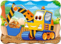 Puzzle 30 Układanka Auto Żółta KOPARKA Autko Pojazd Budowlany 4+ Castorland