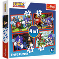 Puzzle TREFL 4w1 Przygody Sonica