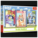 Puzzle Rodzina Bluey Trefl 34890 + 3 układanki 50 el.