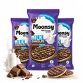Moonsy Wafle Ryżowe Czekolada Mleczna 65 g x3