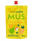 Mus Owocowy OwoLovo Jabłko-Gruszka-Ananas 200g - bez cukru