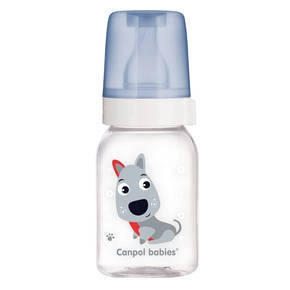 Canpol babies butelka wąska 120ml CUTE ANIMALS