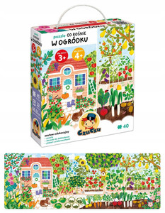 Puzzle ogrodowe edukacyjne CzuCzu - 40 elementów dla dzieci 3+