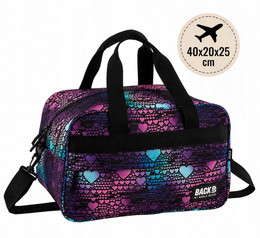 BackUP Dance Hearts all‑in‑one travel bag 40×20×25 cm, 350 g