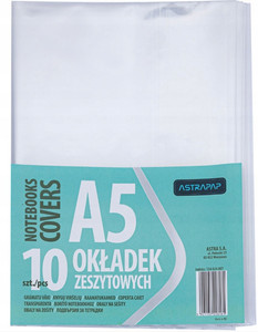 Transparent A5 Notebook Covers Astra – 10 pcs