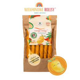 Przekąska Owocowe Rollsy Mango Witamin C Naturalnie Zdrowi 50g