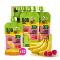 Mus owocowy 100% owoców bez dodatku cukru BOB SNAIL Banan Malina 10х120 g