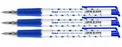 Długopis Biurowy Automatyczny Niebieski Superfine W Gwiazdki 0,5mm TOMA x3